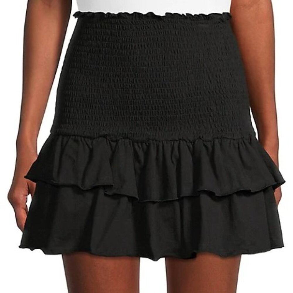 NWT Design Lab Tiered Black Skirt